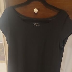 Eileen Fisher Women's Classic Black Short Sleeve Tshirt Dress Size M